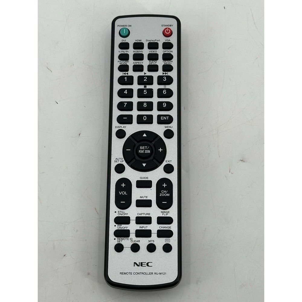 NEC MultiSync RU-M121 LED Backlit Display Remote Control